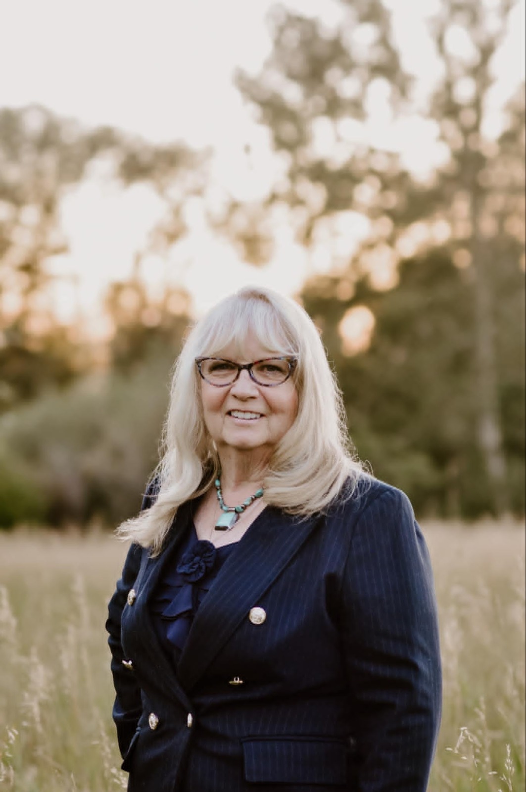 Marilyn presenting a home